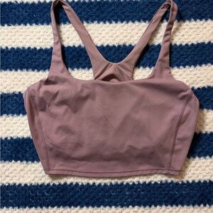 Mauve Racerback Sports Bra - all in motion